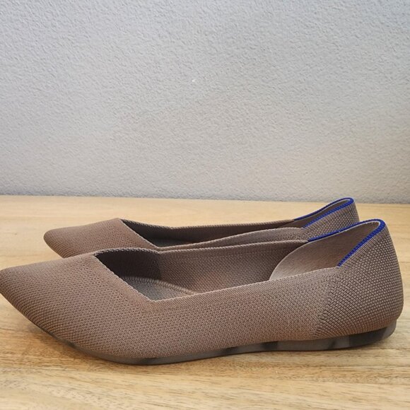 Rothy's Shoes Womens Size 9 Brown The Point Flats Pointed Toe Knit Washable - Picture 6 of 14